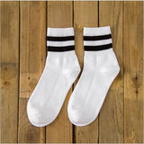 Men's Striped Retro Cotton Socks