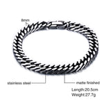 Men's Stainless Steel Chain Link 8" Bracelet