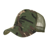 Camouflage Mesh Trucker Snapback Hat