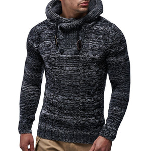 Men's Hooded Cardigan Sweater
