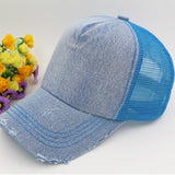 Denim Washed Trucker Snapback Hat